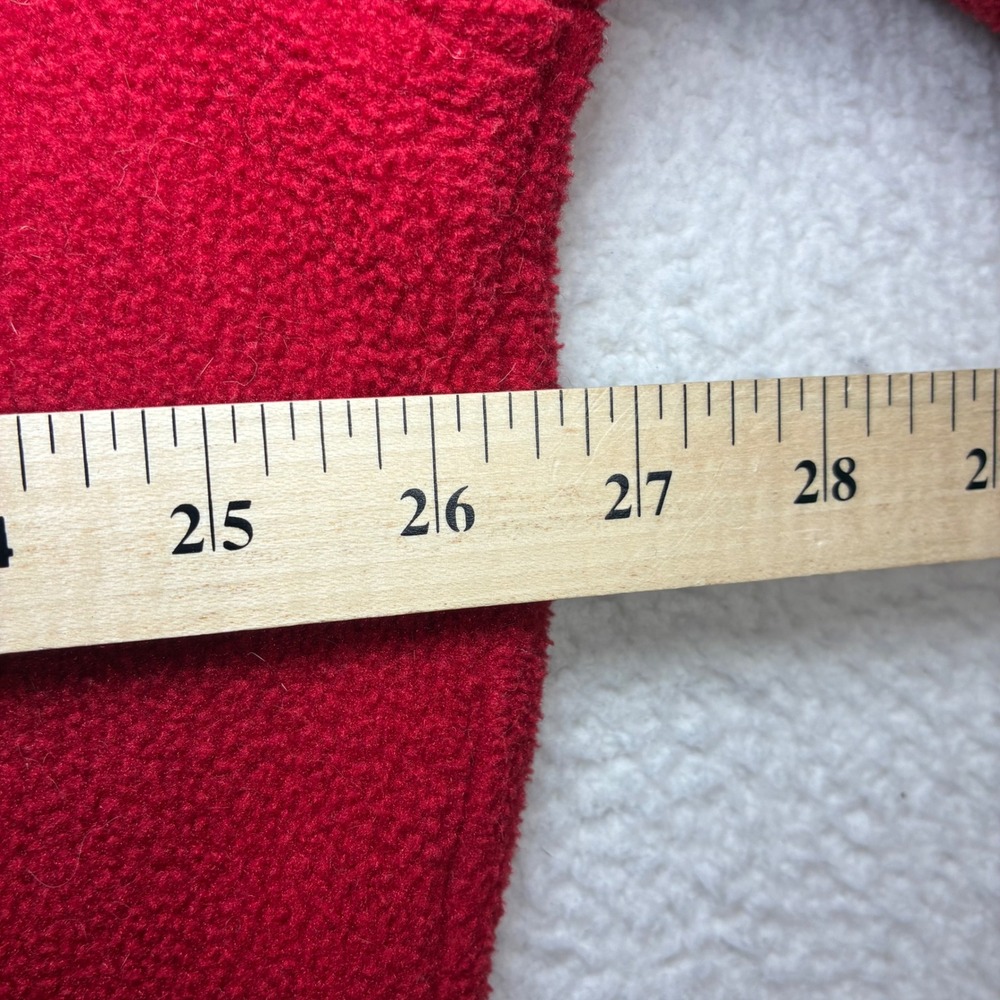 Woolrich University Georgia Fleece Pullover Men XL Red Polartec Quarter Snap Y2K - Picture 6 of 8
